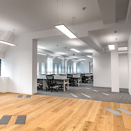 Underfloor air conditioning for 33 Glasshouse Street